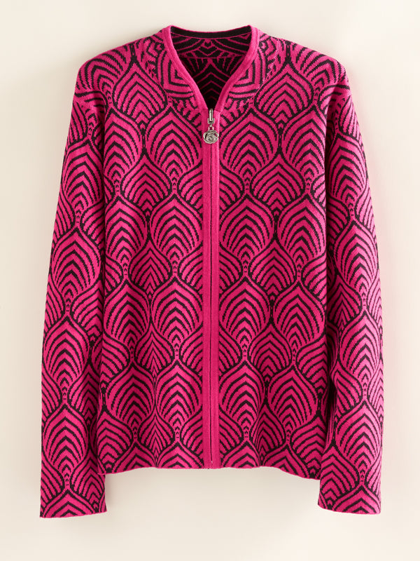 Deco Indulgence Reversible Sweater Jacket