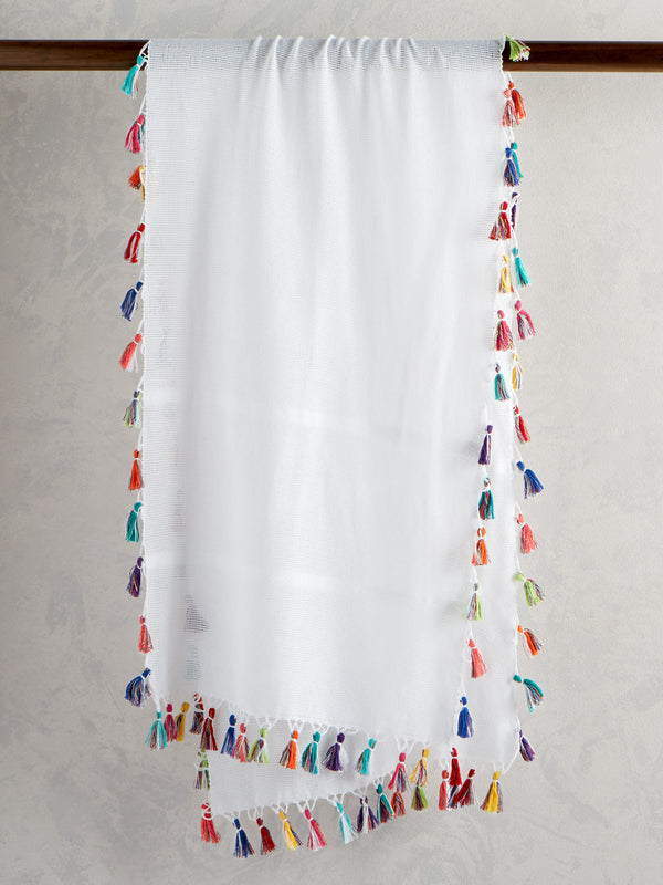 Color Burst Tassel Wrap