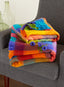 Rainbow Fleece Throw