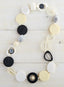 High Impact Modernist Necklace - Mixed Neutrals