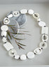 High Impact Modernist Necklace - White