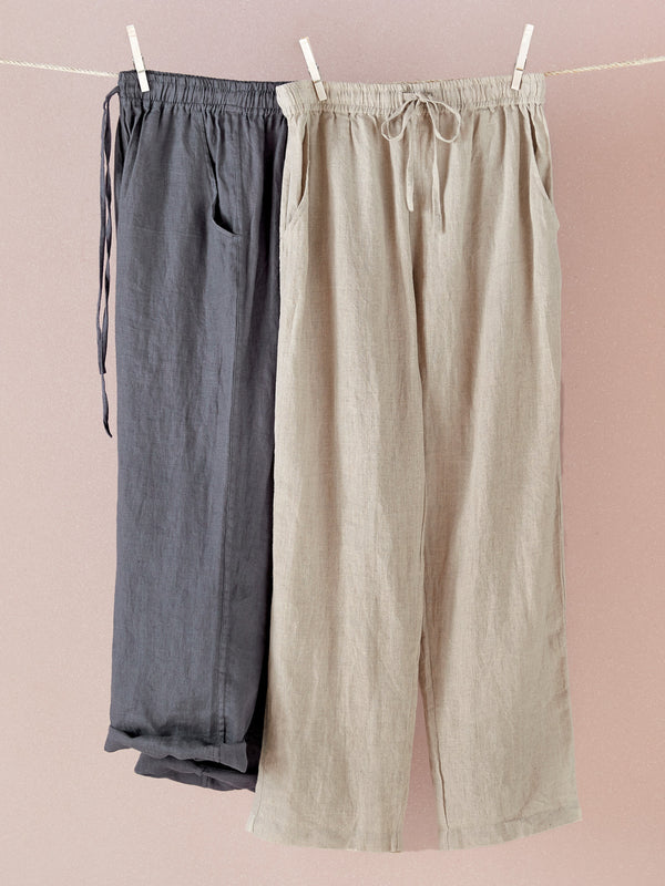 Malaga European Linen Relaxed Pant