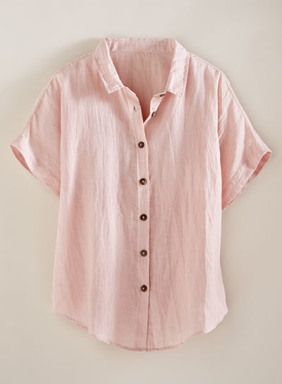 Algarve European Linen Camp Shirt