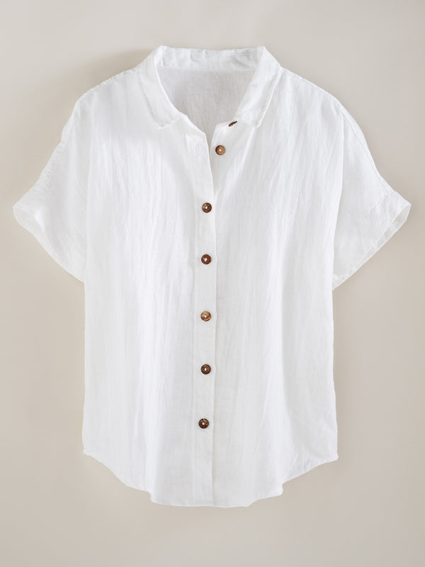 Algarve European Linen Camp Shirt