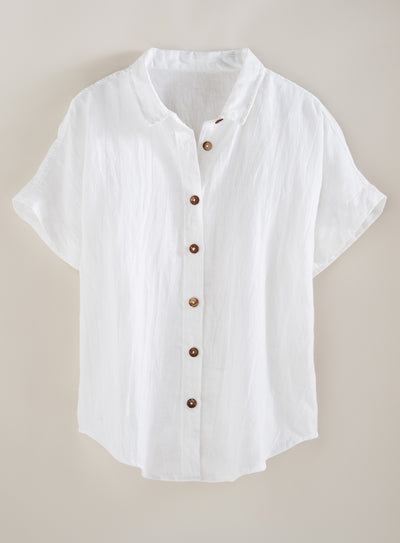 Algarve European Linen Camp Shirt