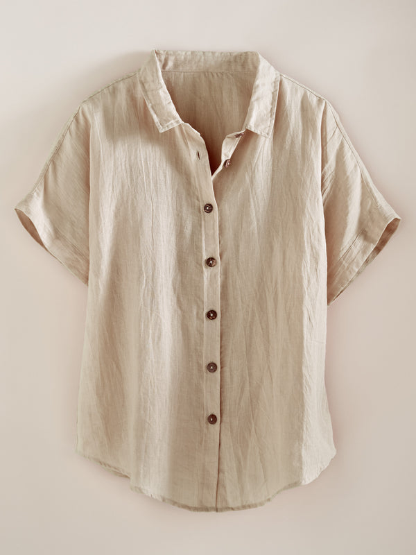 Algarve European Linen Camp Shirt