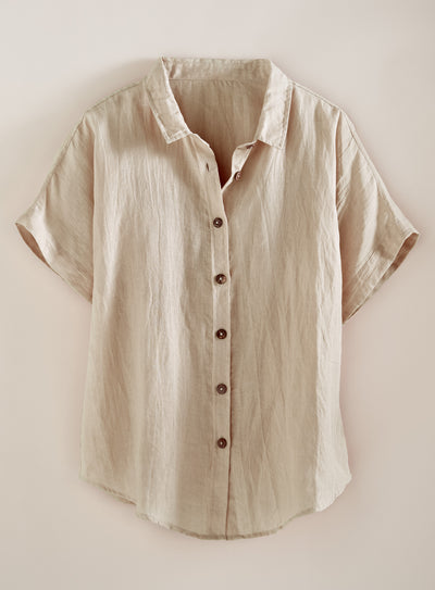 Algarve European Linen Camp Shirt