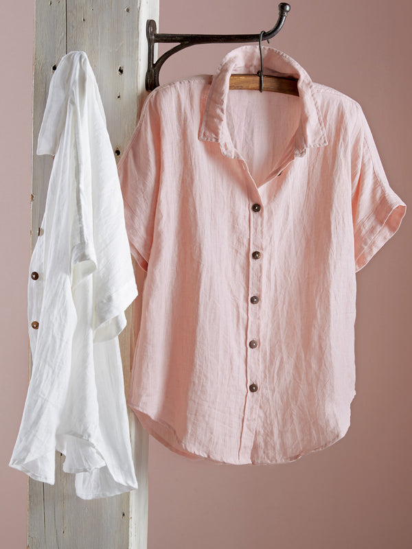 Algarve European Linen Camp Shirt