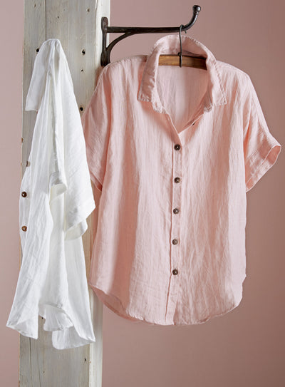 Algarve European Linen Camp Shirt