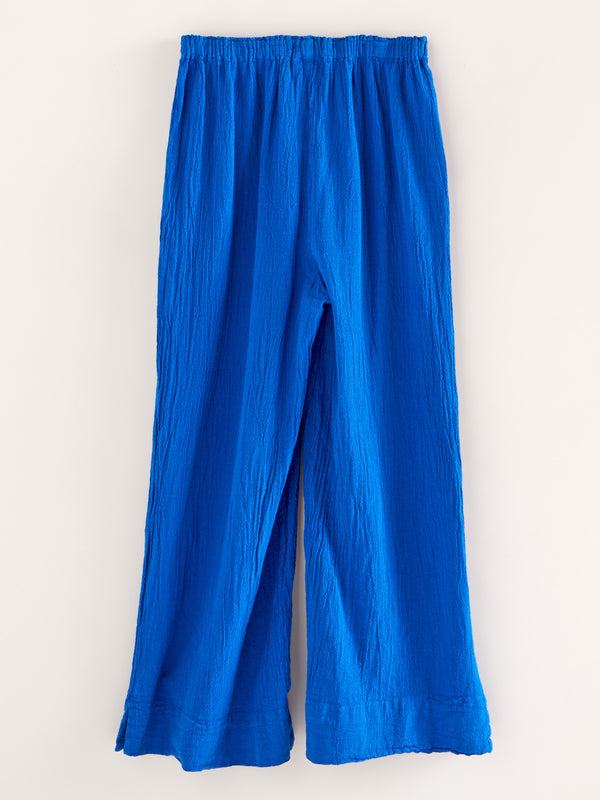 Galveston Wide-Leg Cotton Gauze Pant