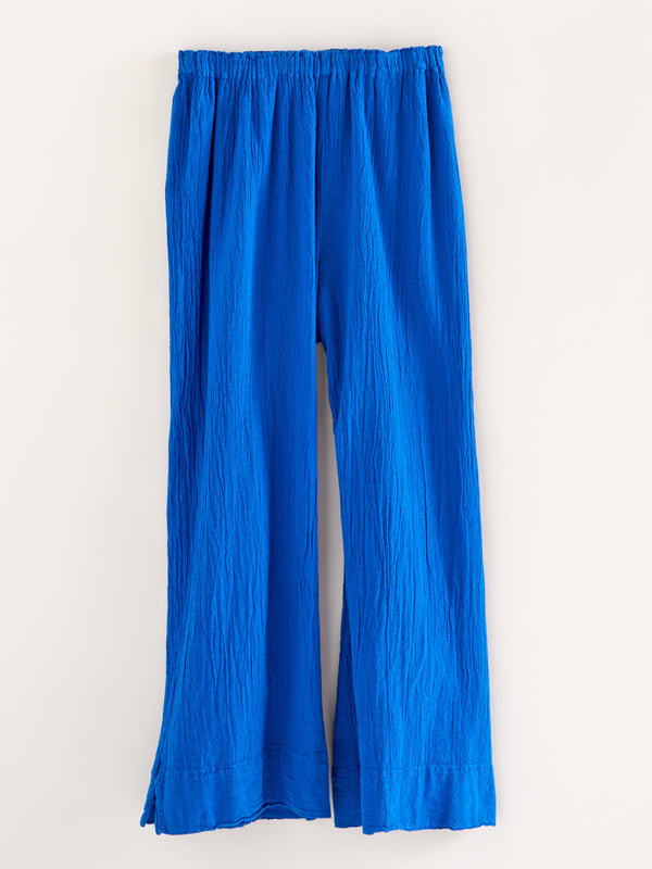 Galveston Wide-Leg Cotton Gauze Pant