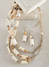 Coastal Sands Necklace and Earrings Set