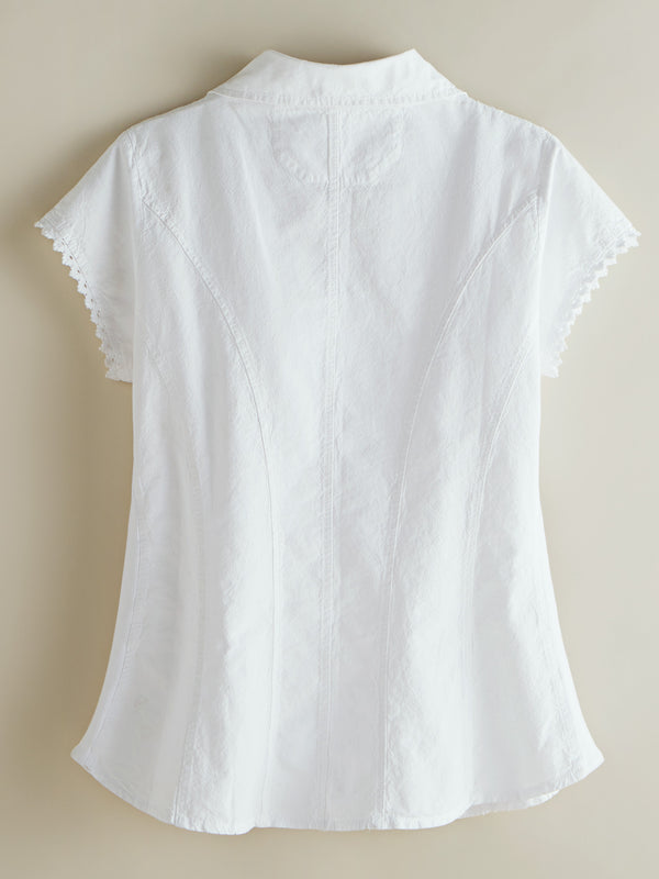 Peruvian Lily Short-sleeve Blouse