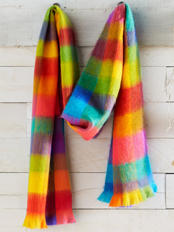 Rainbow Fleece Scarf