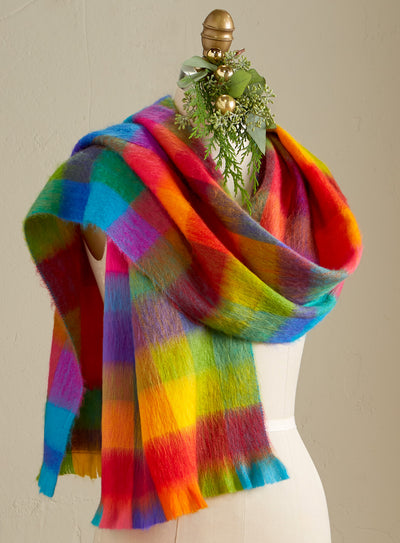 Rainbow Fleece Scarf