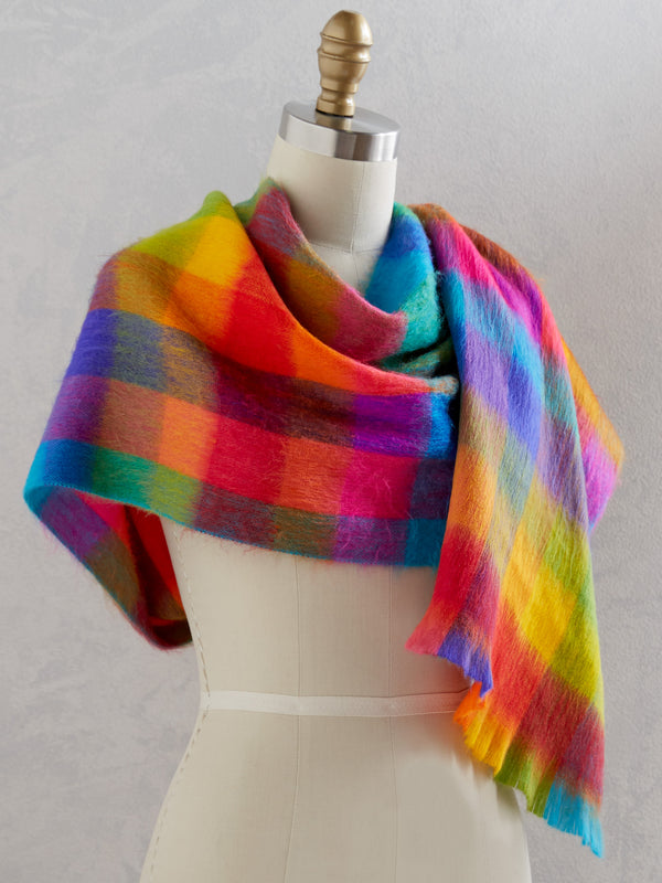 Rainbow Fleece Scarf