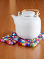 Rainbow Mosaic Felt Coasters