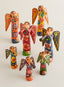 Floral Folk Art Angels - Set of Both