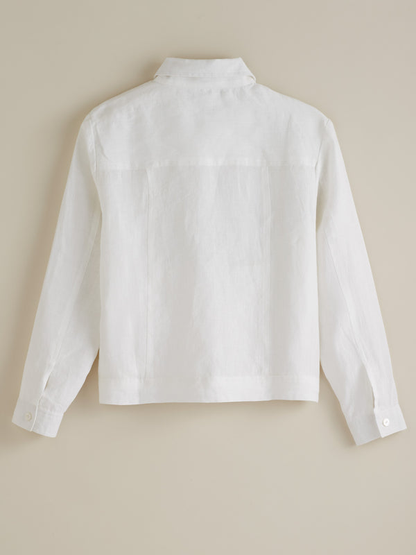 Arles European Linen Cropped Jacket