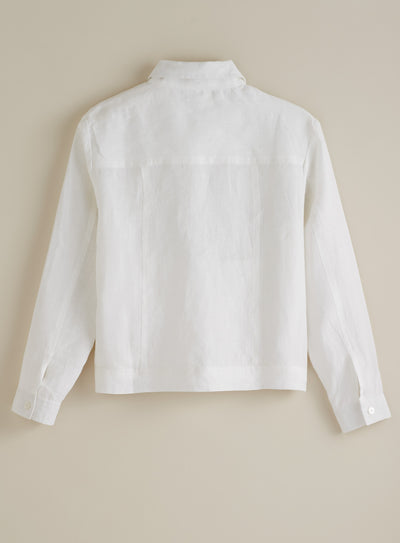 Arles European Linen Cropped Jacket