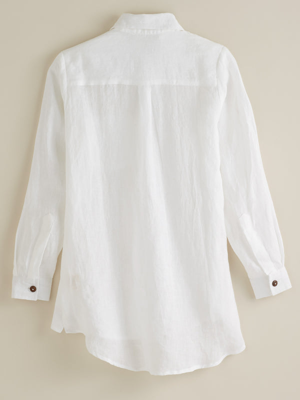 Algarve European Linen Long-sleeve Shirt FINAL SALE (No Returns)