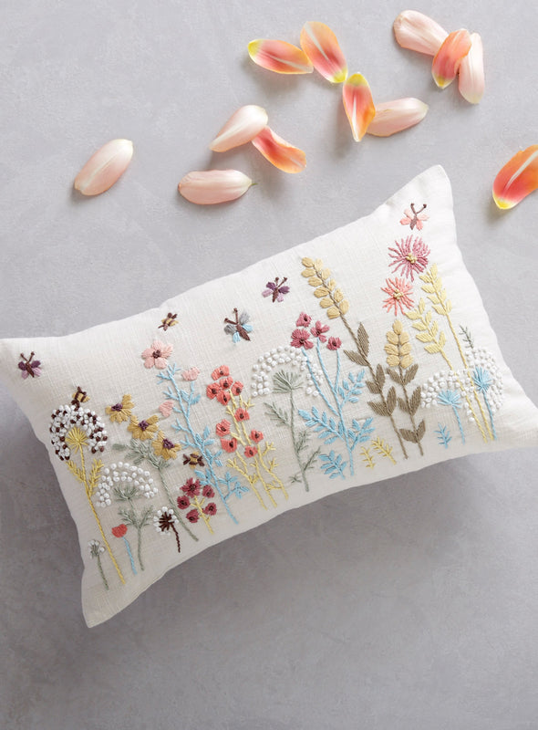 Pollinator Garden Throw Pillow