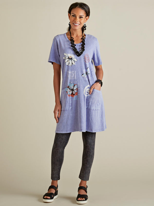 Painted Garden T-shirt Dress