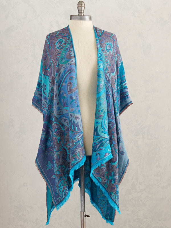 Cool Waters Reversible Kimono Wrap