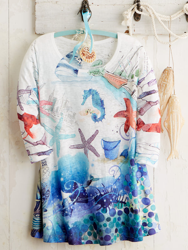 She Sells Seashells Tunic