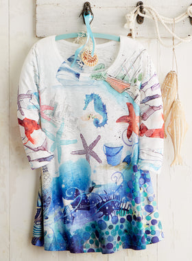 She Sells Seashells Tunic