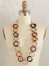 Tagua Tri-color Circles Necklace