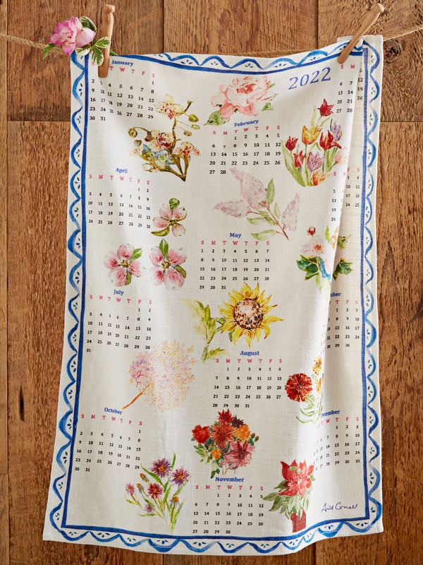 2022 Calendar Tea Towels - Set of 2 - FINAL SALE