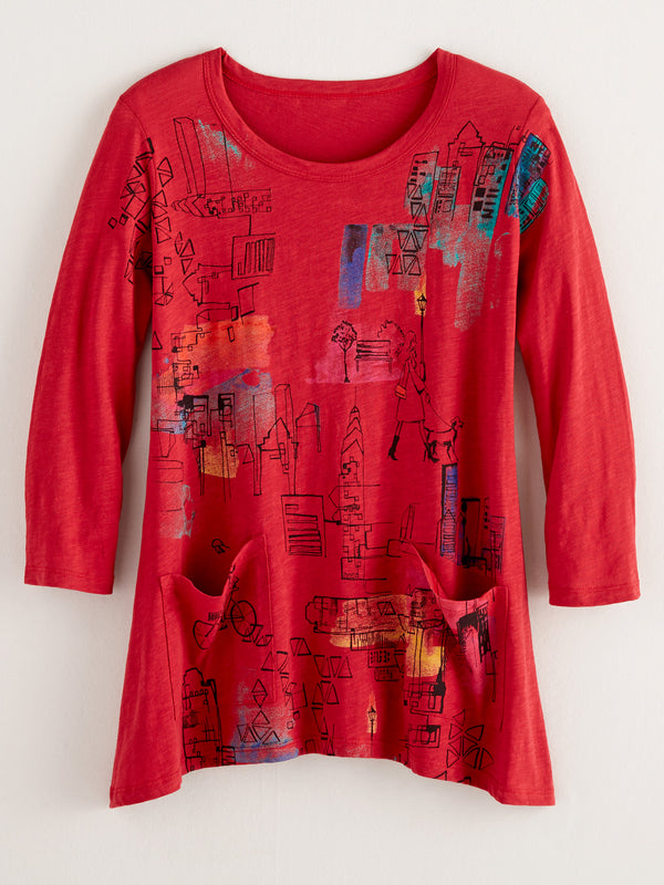 Eloise Cityscape Pocket Tunic