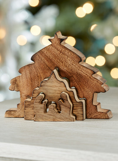 Nesting 3-D Nativity Set