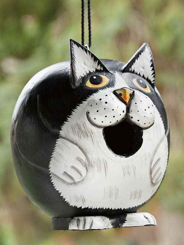 Clever Cat Birdhouse FINAL SALE (No Returns)