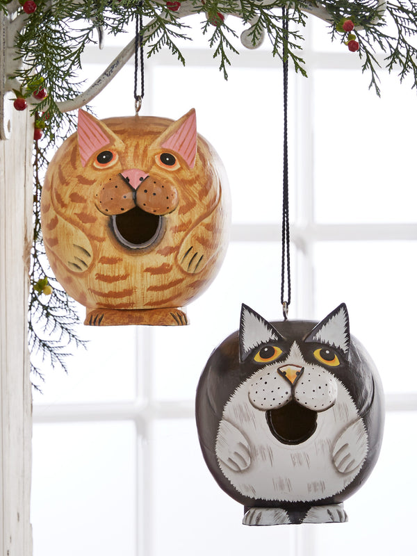 Clever Cat Birdhouse FINAL SALE (No Returns)