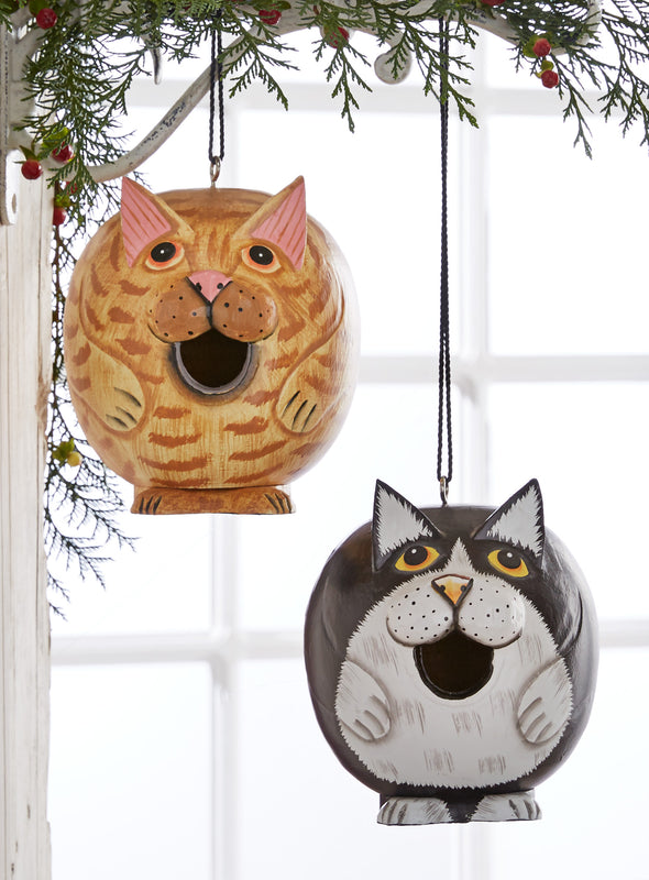 Clever Cat Birdhouse FINAL SALE (No Returns)