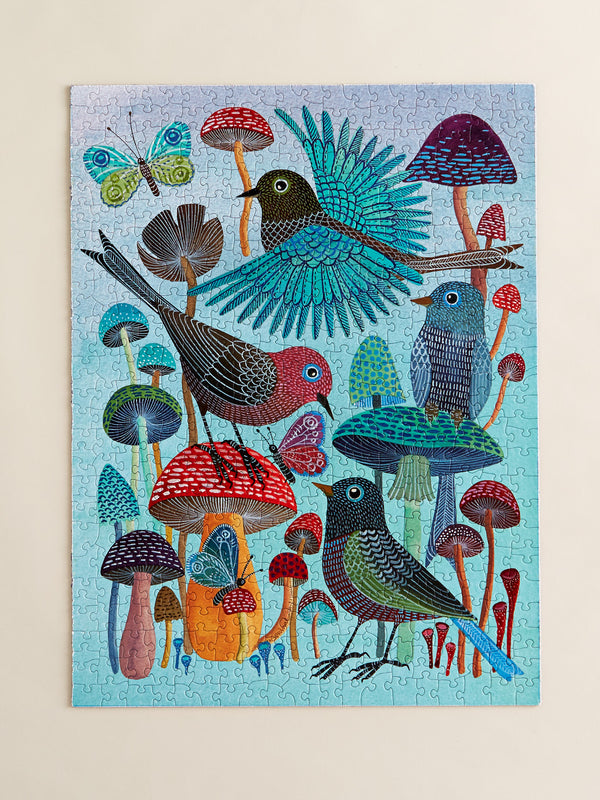 Birds and Mushrooms Jigsaw Puzzle