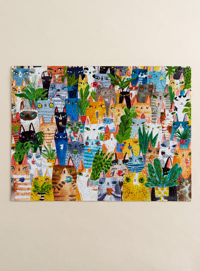 Cats and Plants Jigsaw Puzzle