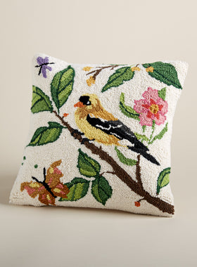 Goldfinch Hook Pillow