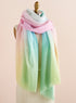 Pastel Rainbow Wool Scarf