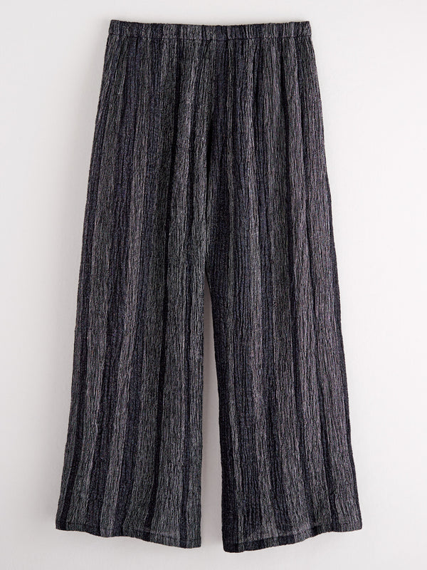 Salt and Pepper Striped Linen Pants FINAL SALE (No Returns)