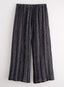 Salt and Pepper Striped Linen Pants FINAL SALE (No Returns)