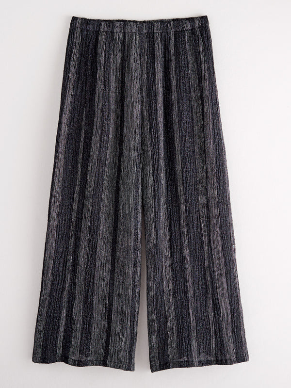 Salt and Pepper Striped Linen Pants FINAL SALE (No Returns)