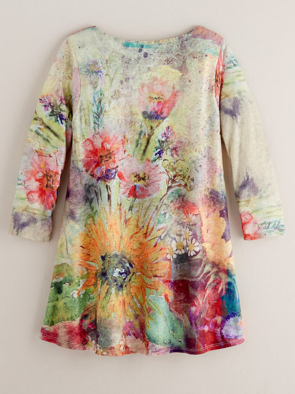 Sunflower Meadow Tunic FINAL SALE (No Returns)