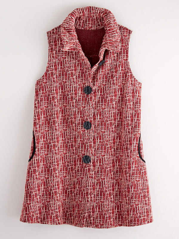 Ruffle Collar Vest