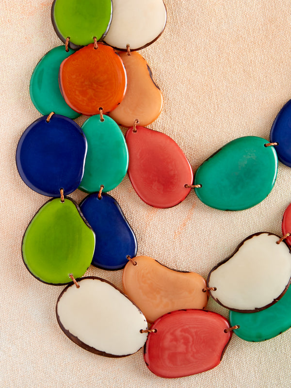 Multicolor Pop Tagua Necklace