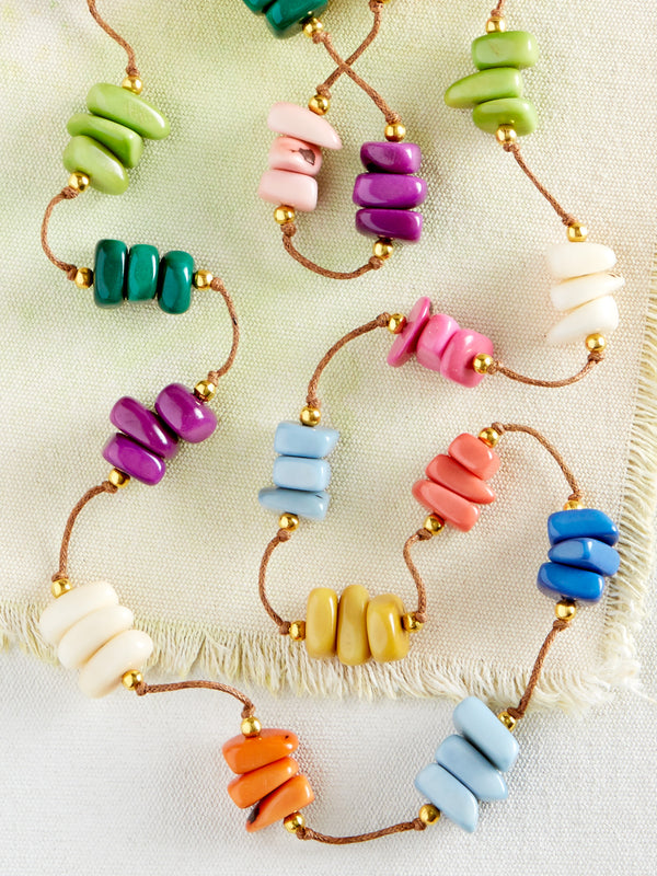 Tiny Tagua Beaded Necklace