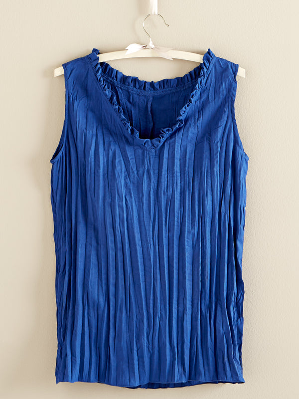 Sea Breeze Ruffle Tank FINAL SALE (No Returns)