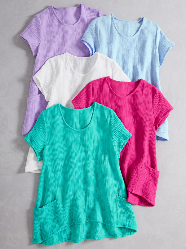 Cotton Ripple Trapeze Top FINAL SALE (No Returns)